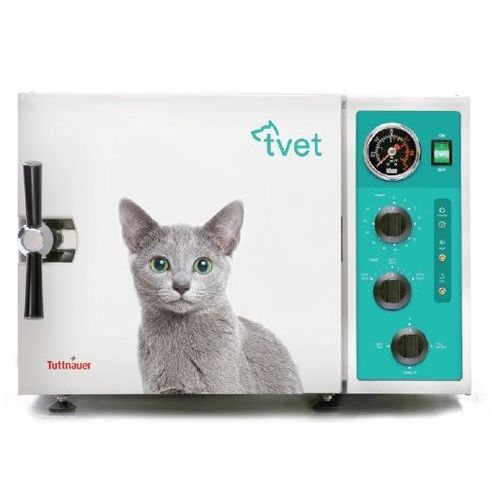 Tuttnauer 9M Manual Veterinary Autoclave 9″ x 18″ Chamber, TVET 9M