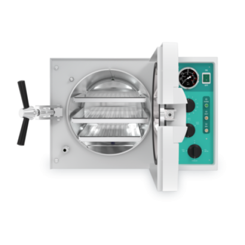 Tuttnauer 9M Manual Veterinary Autoclave 9″ x 18″ Chamber, TVET 9M
