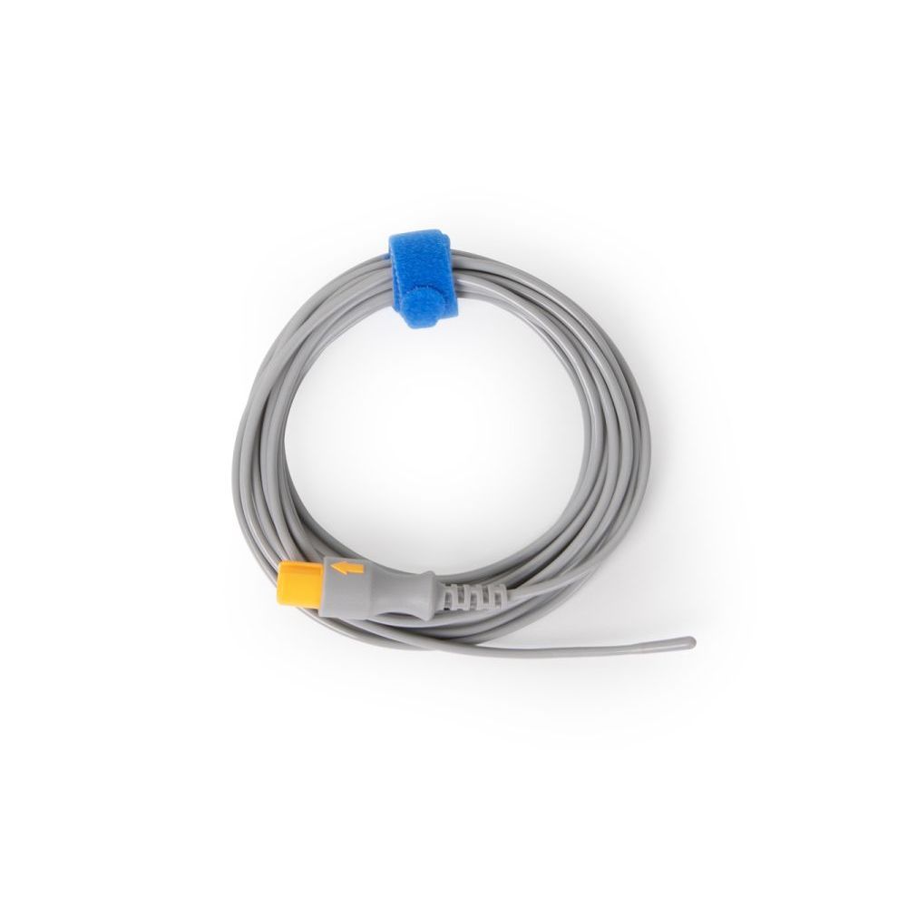 Mindray MR401B reusable temperature probe, adult, esophageal/rectal, 2 pin, 125-000143-00