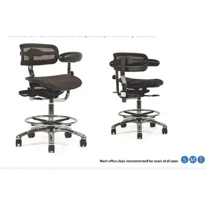Crown Seating virtu C120 Mesh Assistant Stool (Midnight), C120AM