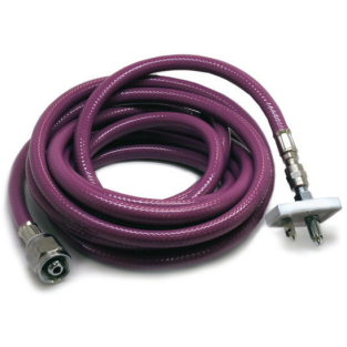 Mindray Gas Supply Hose, EVAC DISS to VAC Chemetron, 15ft