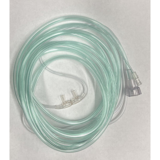 Divided SOFT Adult Capnography Cannula, Female Luer Style, 10' O2 & 10' CO2, 49Soft-FTG-10-10-25