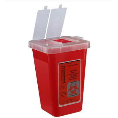 1 Quart phlebotomy Container Red (Pack of 100), 100 030