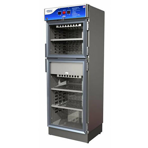 Warmer, D Series, 26.5"D X 24"W X 64.75"H. 4" Base, Dual Chamber, EEV-10024