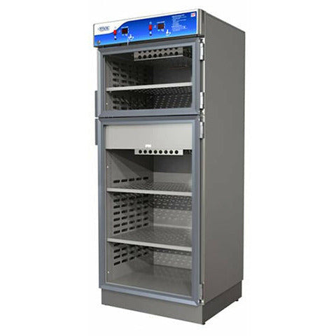 Warmer, D Series, 26.5"D X 30"W X 64.75"H. 4" Base, Dual Chamber, EEV-10028