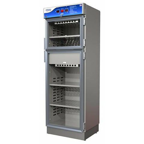 Warmer, D Series, 20.5"D X 24"W X 74.5"H. 4" Base, Dual Chamber, EEV-10030