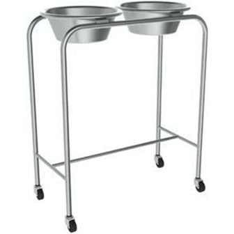 Solution Stand, Double 7 Quart Basins with H-Brace, EEV-10052