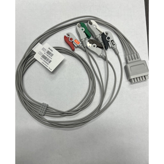Mindray Compatible 5 Lead ECG Leadwire, 35" Pinch/Grabber Style, 10402