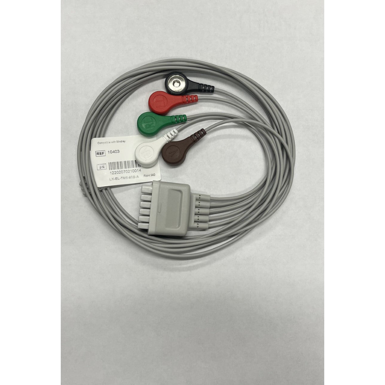 Mindray Compatible 5 Lead ECG Leadwire, 35" Snap Style, 10403