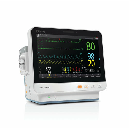 Mindray ePM 12MA Patient Monitor with Masimo SPO2 and Multigas Module Package