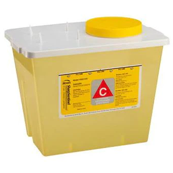 2 Gallon Chemotherapy Container/Screw Cap Lid (Case of 30), 202 004