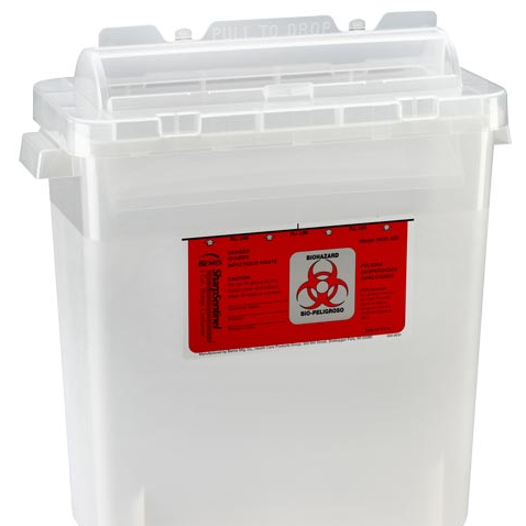 3 Gallon Sharps Container/ Rotating Lid (Pack of 12), 333 020