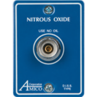 DISS Nitrous Oxide Concealed Outlet Latch Plate, 9000-0000-0202
