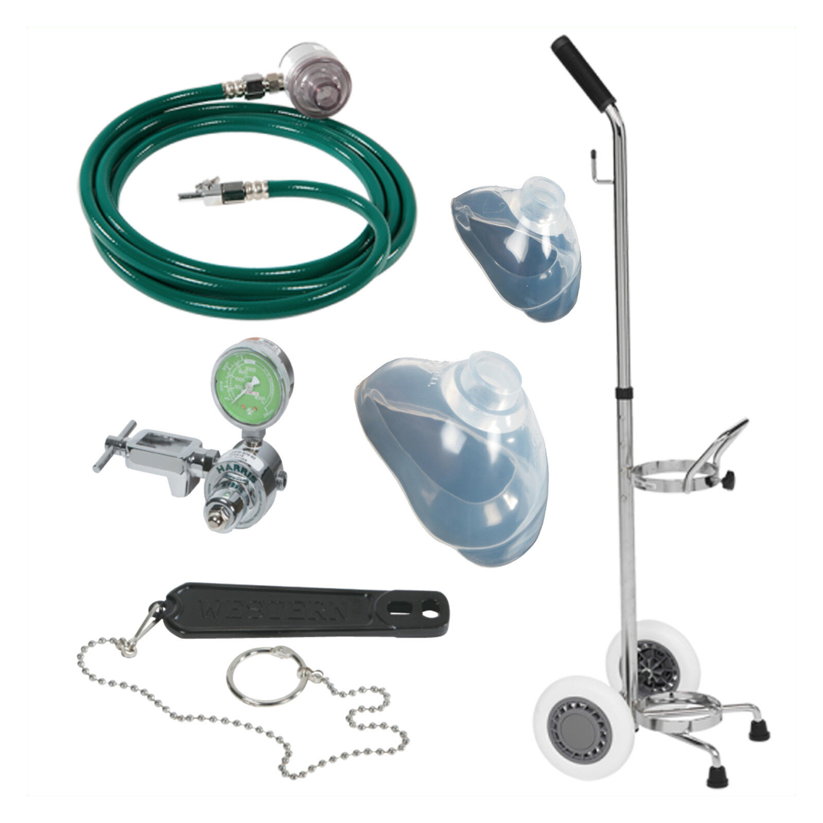 Demand Portable O2 Portable Demand Valve System (for O2 E-Cylinder), E200 – HampMED