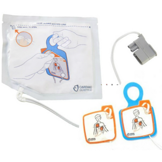 Cardiac Science Powerheart G5 Pediatric Intellisense Defibrillation Electrode Pads, XELAED003A