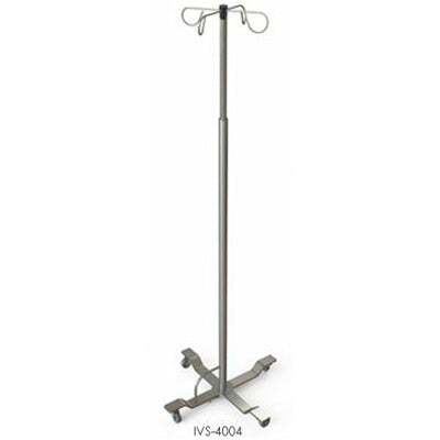 IV Stand, Foot Operated, 4 Leg Stand, Welded Base, EEV-10061