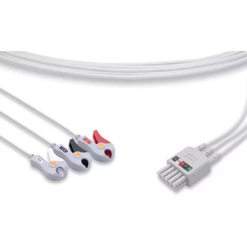 Mindray > Datascope Compatibile 3 Lead ECG Leadwire- Pinch/Grabber Style