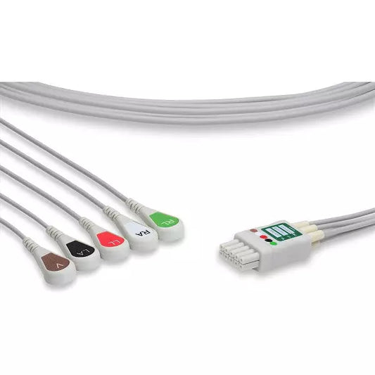 Mindray > Datascope Compatibile 5 Lead ECG Leadwire 35" Snap Style, LDT5-90S0