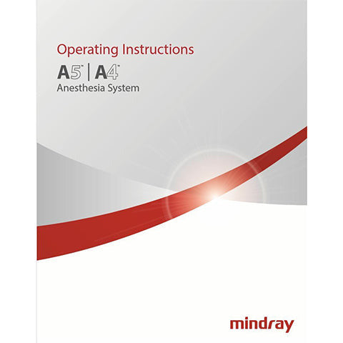 Mindray A4/A5 Advantage Operational Maunal (Hard Copy/English)