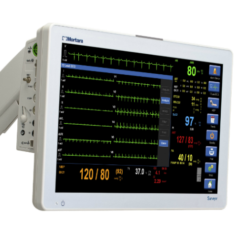 Refurbished Mortara Surveyor S19 Patient Monitor with CO2, EEV-1291