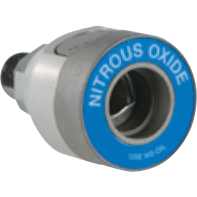 Nitrous Oxide Puritan Female Coupler X 1/4" MNPT, 6002-0000-1012