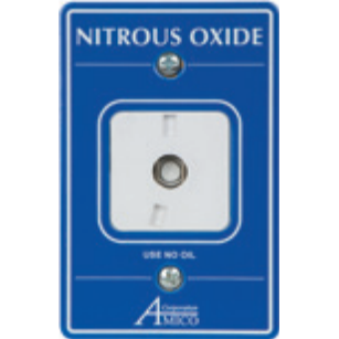 Ohio Nitrous Oxide Exposed Outlet Latch Plate, 9000-0000-0122