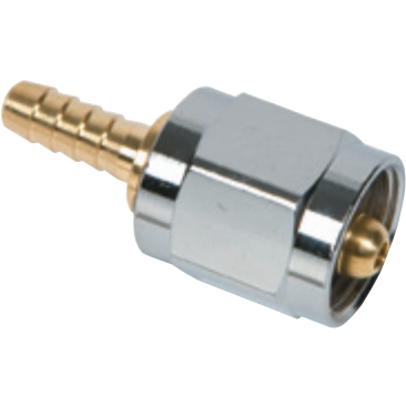 Oxygen 1/4 Hose Barb X Female DISS, 8000-0000-0008