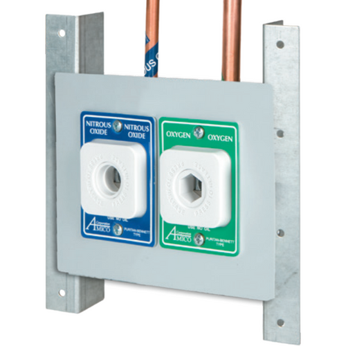 Oxygen/ Vacuum Chemetron Style Double Outlet Concealed