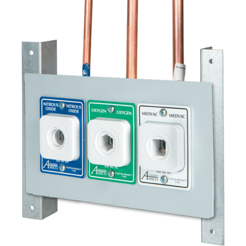Chemetron Style Triple Outlet Concealed