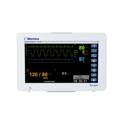 Refurbished Mortara Surveyor S12 Patient Monitor with Mortara SPO2 Technology and CO2, SUR12-PAA-XXAAX