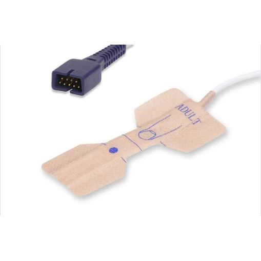 Disposable Adult SPO2 Sensor for Mortara or Zoe monitors, case of 24