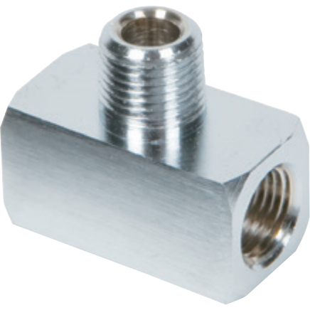 Tee - Male 1/8 NPT X Female 1/8 NPT Ends