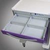 Waterloo Aluminum 6 Drawer Tall Anesthesia Cart, Dark Blue, Electronic Lock, UTGEA-333369-DKB