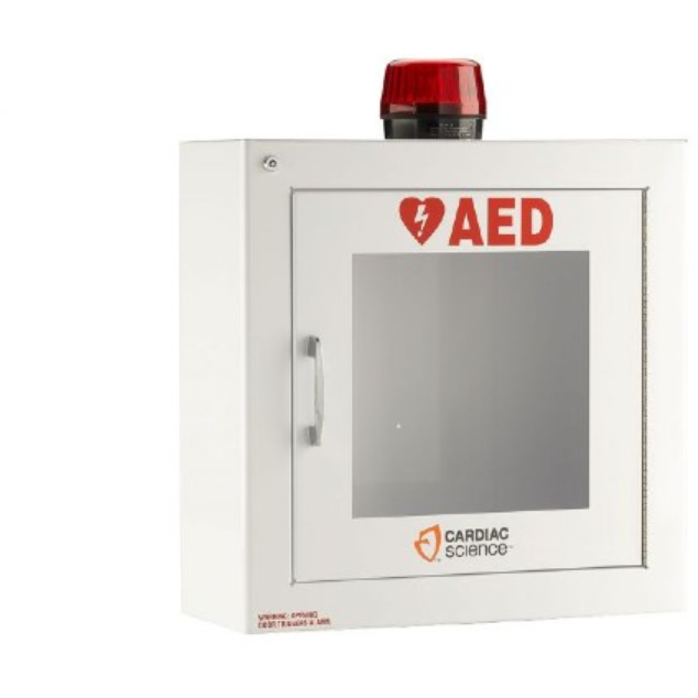 Cardiac Science – Surface Mount Wall Cabinet with Alarm, Strobe, Security, 50-00392-30