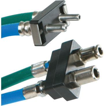 Oxygen/Nitrous Oxide Duplex Porter Male Quick Connect X Female Coupler 5FT, 8805-1505